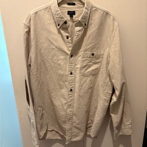 J Crew Tan Button-Up Shirt